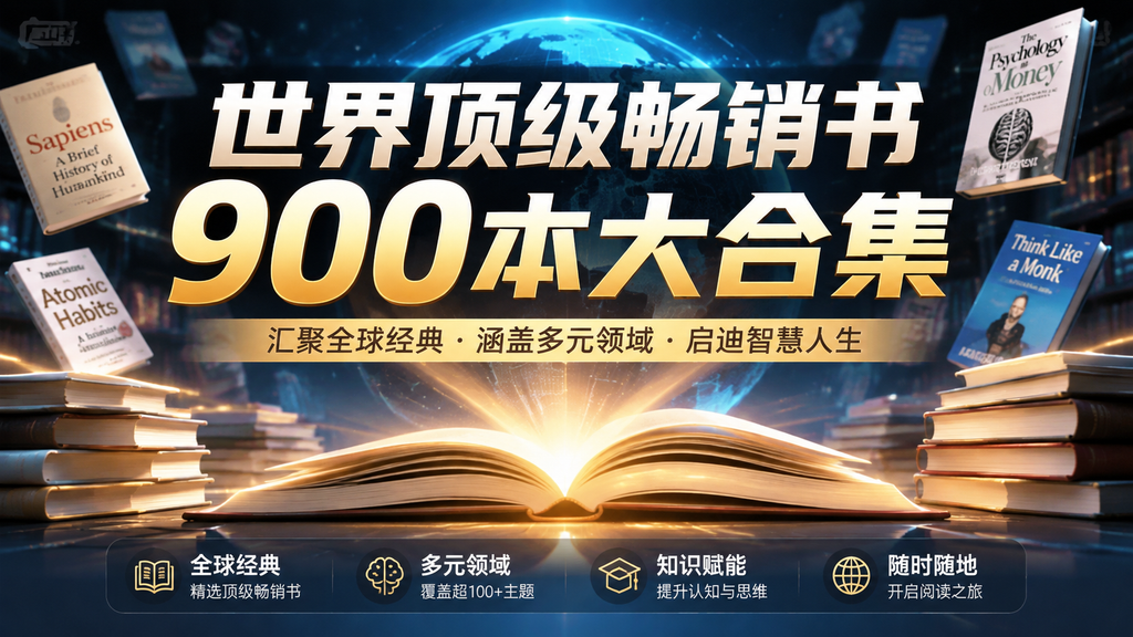 世界顶级畅销书900本大合集|shaocun资源站 - 你的知识成长补给站