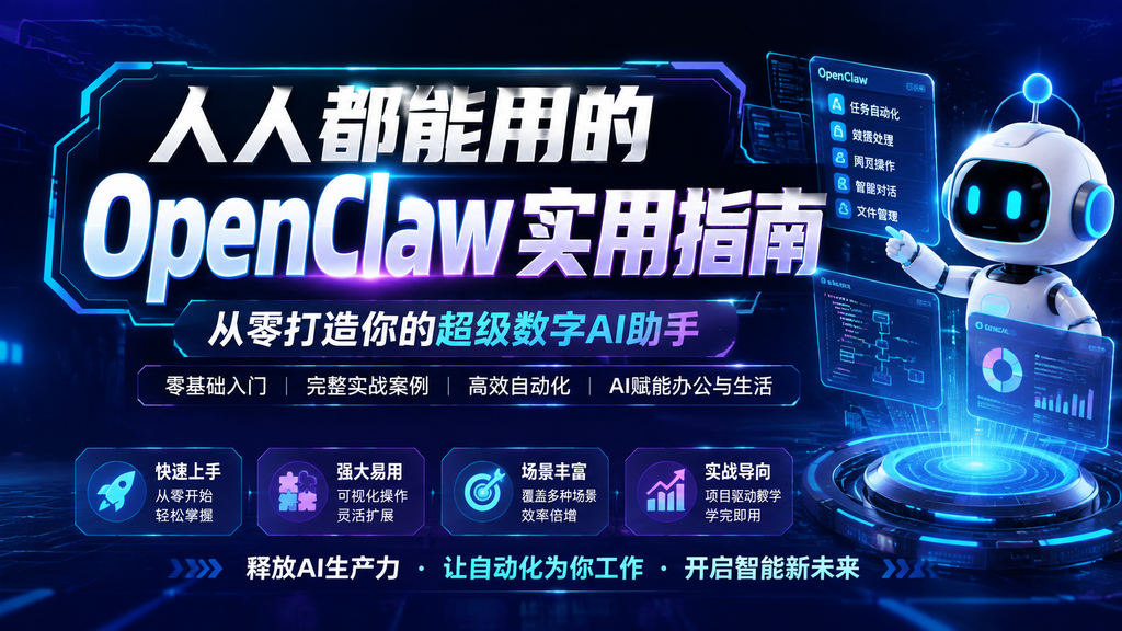 《人人都能用的OpenClaw实用指南》成生辉 / 从零打造你的超级数字AI助手|shaocun资源站 - 你的知识成长补给站
