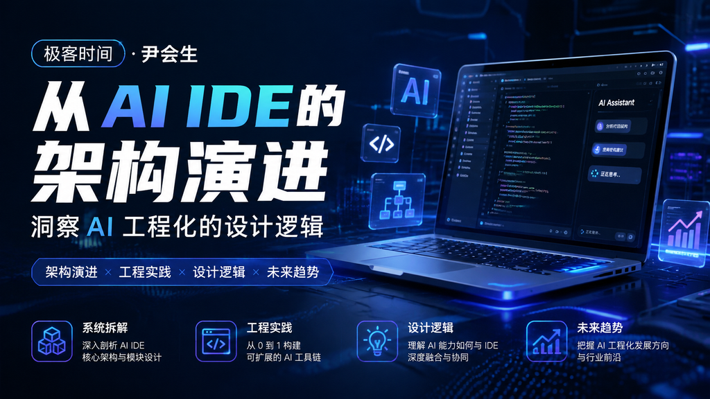 极客时间-尹会生-从AI IDE的架构演进 ,洞察AI工程化的设计逻辑