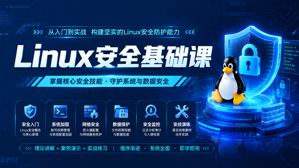 Linux安全基础课|shaocun资源站 - 你的知识成长补给站