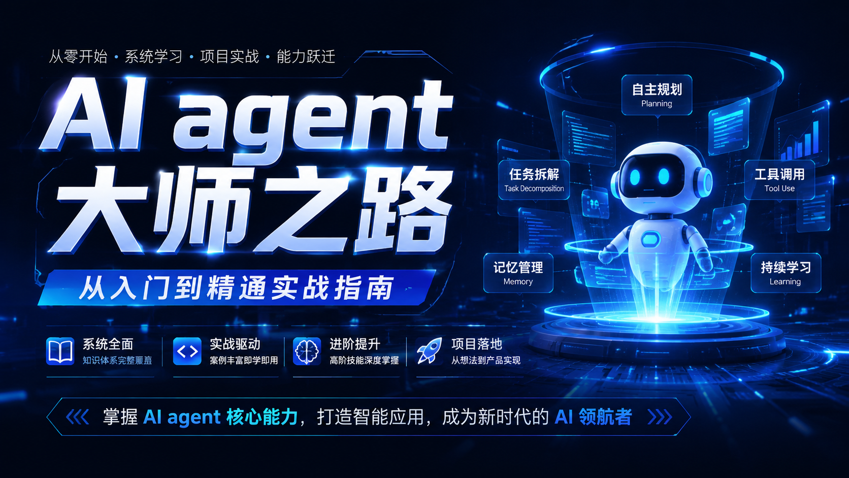 AI agent 大师之路从入门到精通实战指南