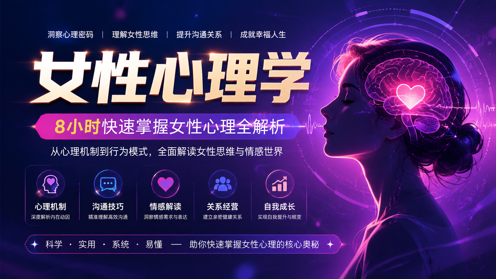 《女性心理学》 ：8小时快速掌握女性心理全解析|shaocun资源站 - 你的知识成长补给站