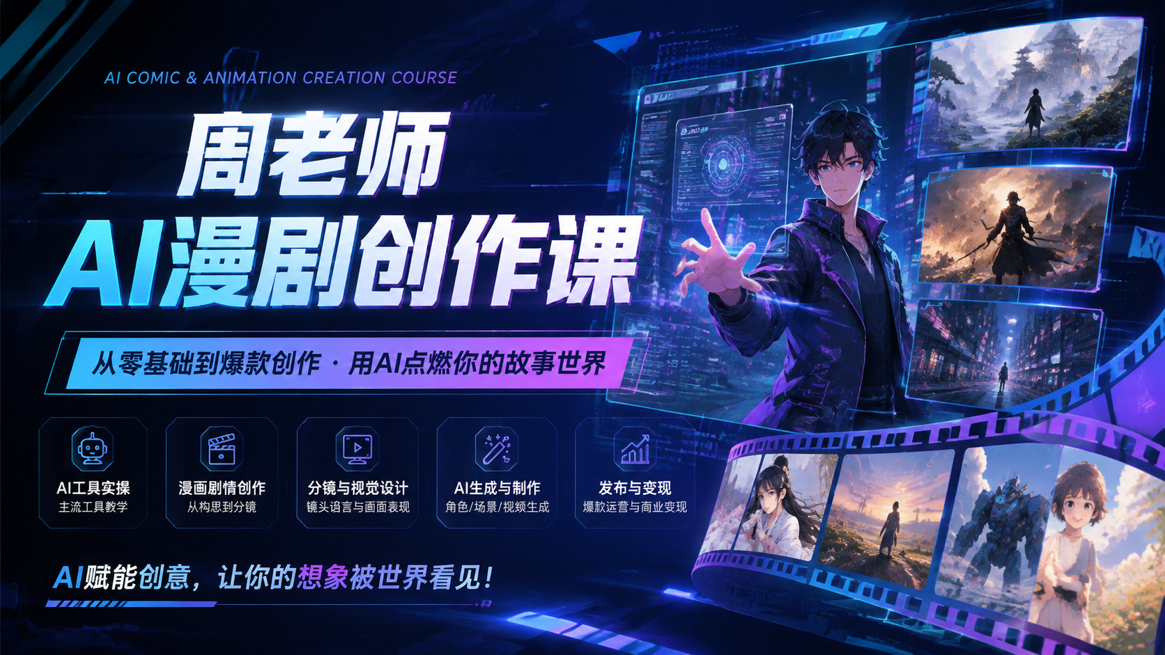 周老师 AI漫剧创作课|shaocun资源站 - 你的知识成长补给站