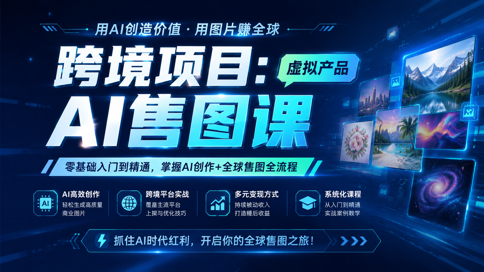 跨境项目:AI售图课,虚拟产品|shaocun资源站 - 你的知识成长补给站