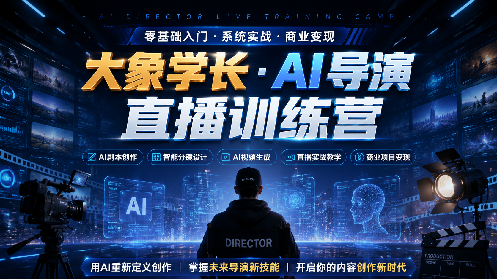 大象学长·AI导演直播训练营