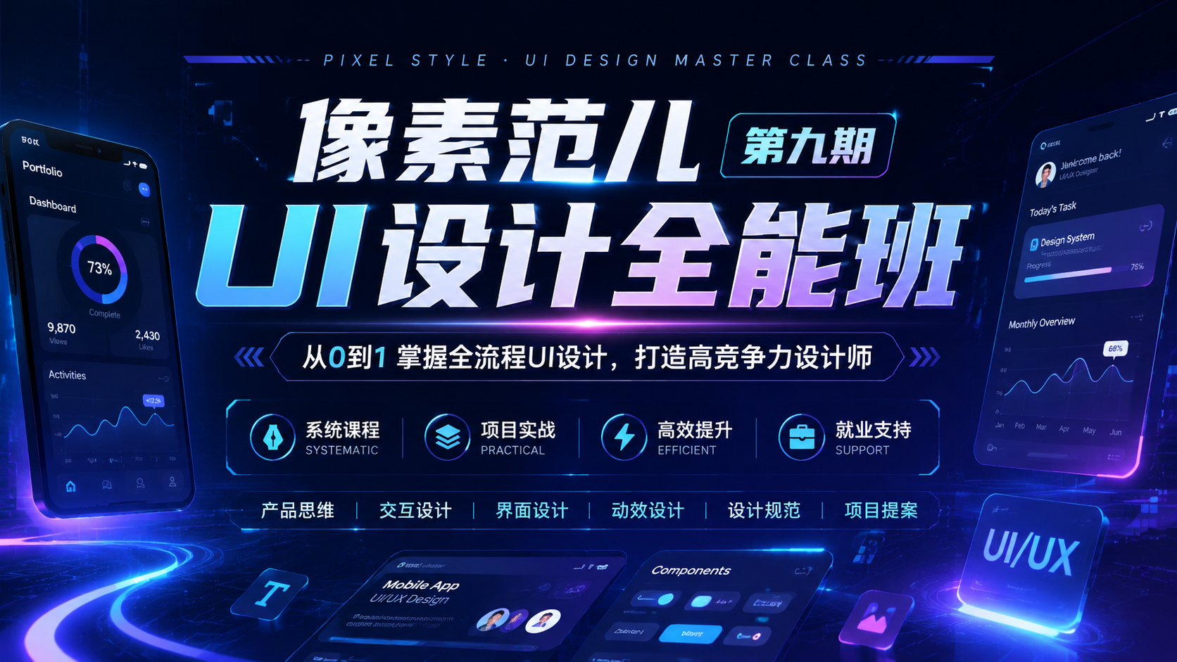 像素范儿第九期UI设计全能班|shaocun资源站 - 你的知识成长补给站