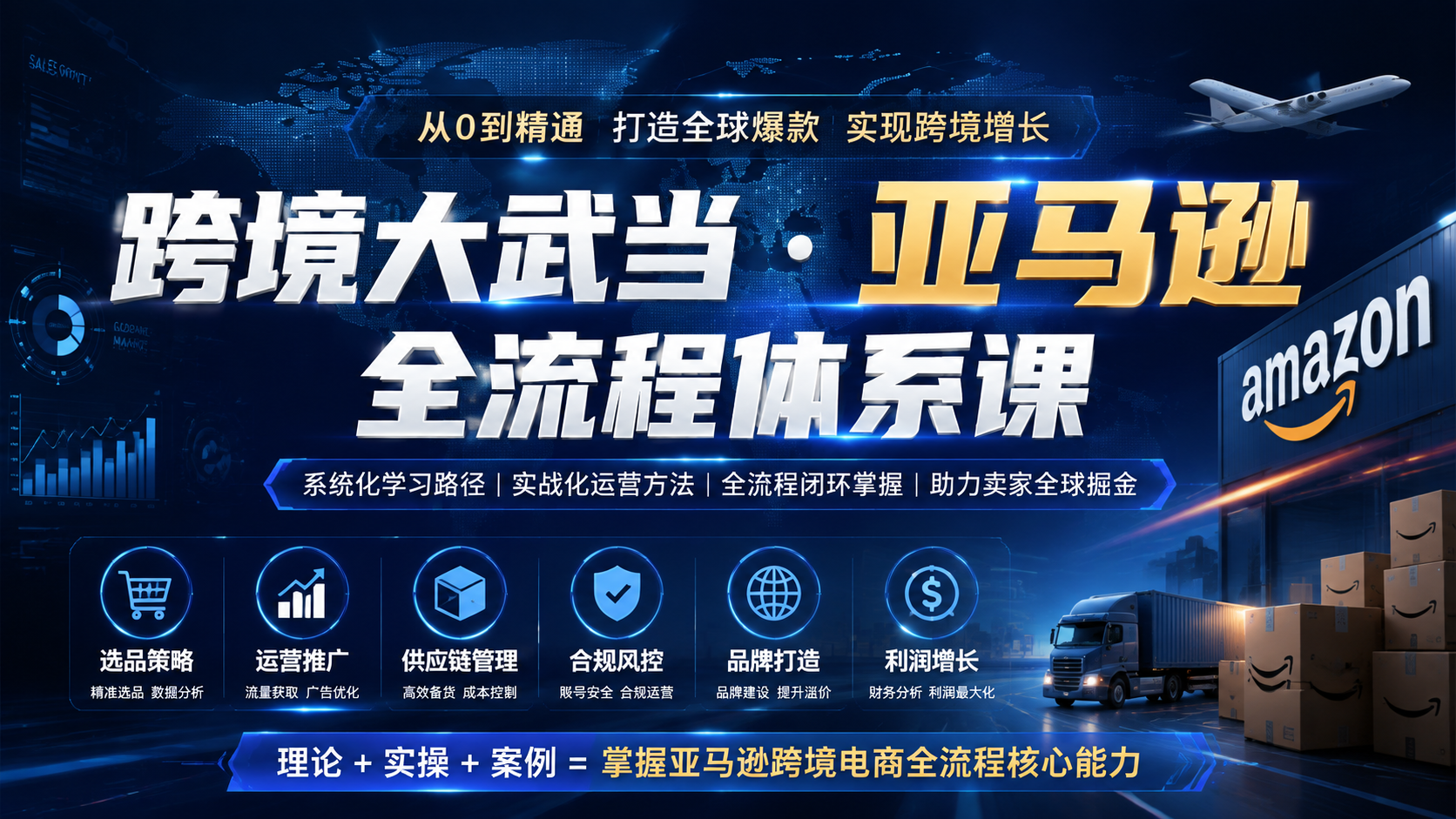跨境大武当·亚马逊全流程体系课|shaocun资源站 - 你的知识成长补给站