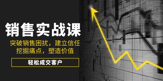 （14297期）销售实战课，突破销售困扰，建立信任，挖掘痛点，塑造价值，轻松成交客户-shaocun资源站