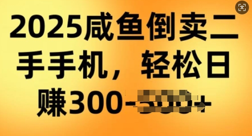 2025闲鱼倒卖二手手机，高客单，高利润，轻松日入3张-shaocun资源站