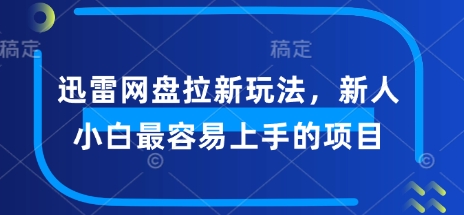 迅雷网盘拉新玩法，新人小白最容易上手的项目-shaocun资源站