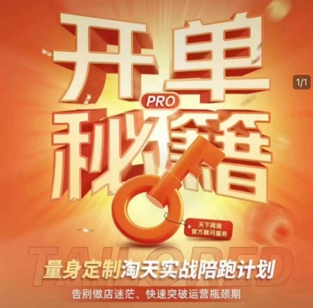 淘宝开单秘籍PRO，量身定制淘天实战陪跑计划，告别做店迷茫、快速突破运营瓶颈期-shaocun资源站